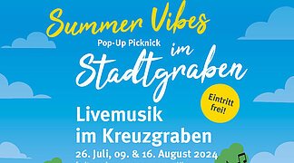 Plakat "Picknick im Stadtgraben 2024"