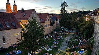 Picknick im Stadtgraben