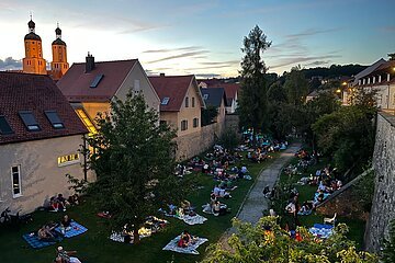 Picknick im Stadtgraben